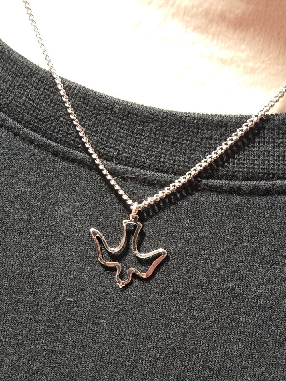 Silpada Silver Dove Pendant Necklace